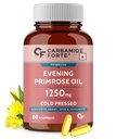 Carbamide Forte Evening Primrose Oil Capsules 1250mg For Women | Pure & Cold Pressed Primrose Oil Capsules | Evening Primrose Oil | Supplement for Hormonal Balance, Immunity & Skin Health | 60 Capsule