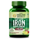 Vlado's Himalayan Organics Plant Based Iron Supplement for Women and Men | Folic Acid Tablets for Pregnancy | Hemoglobin Booster I With Vitamin B12,Vitamin C and folic acid - 90 Veg Capsules