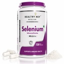 HealthyHey Nutrition Selenium 40mcg, 120 Capsules | Immune Support & Superior Absorption | Non-GMO