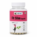 AVW Fit Slim 60 Herbal Capsules | 500mg , Weight Loss Supplement for Women & Men With Green Tea , Black Pepper , Vrikshamla , Guggulu , Haritaki , Ginger , Fenugreek | Metabolism Booster, Fat Burner Weight Loss Supplement for Fat Burn, Appetite Control & Metabolism Boost |