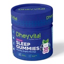 Melatonin Sleep Gummies with Vitamin B6, Supports Deep Restful Sleep, Jet Lag Relief & Relaxation, Gluten-Free, 100% Veg, Natural Mixed Berry Flavor, 30 Gummies