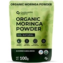 Carbamide Forte 100% Organic Moringa Powder - Moringa Oleifera - USDA Certified | Moringa Leaves Powder | Moringa Powder Organic for Immunity, Digestion & Energy | Drumstick Leaves Powder - 100g