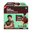 RiteBite Max Protein Choco Temptation 10g Protein Millet Wafer Bars (Pack of 12), No Maida, No Palm Oil, Zero Added Sugar, Crunchy Wafer Snack, 480g