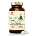 5-HTP 200mg with L-Tyrosine, Zinc, Vitamins B6 & B9, Magnesium, Ashwagandha, Green Tea Extract - 90 Capsules for Mood, Relaxation, and Cognitive Support