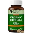 Carbamide Forte Triphala Churna Tablets 600mg | 100% Organic Triphala Tablets with Amla, Haritaki & Bibhitaki | Triphala Capsules Alternative for Digestive Health | 60 Tablets