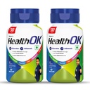 Health OK Multivitamin with Natural Ginseng, Taurine power, Daily Energy, alertness, Vitamin D, C & other 18 multivitamins minerals, for Overall Health, 60 Tablets (Veg)