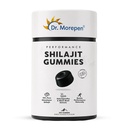 Dr. Morepen Shilajit Gummies with 70% Pure Himalayan Shilajit, Ashwagandha & Black Musli Extracts, Sugar-Free Performance Booster – Green Mango Flavour, 30 Gummies