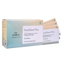 AVEIL YouGlow Plus L-Glutathione Tablets | 30 Capsules | With Curcumin Rhizome Oil, Vitamin C, L-Phenylalanine & Evening Primrose Oil | Enhances Skin Glow | Reduces Dark Circles, Wrinkles & Fine Lines