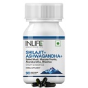 INLIFE Shilajit Ashwagandha Safed Musli Supplement, Akarkara, 90 Veg Caps