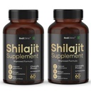Shilajit/Shilajeet Capsules for Stamina, Muscle Growth & Energy |Swarna Bhasma, Gokshura, Ashwagandha |Shilajit for Men | 100% Ayurvedic | Pack of 2-60 Capsules