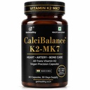 GetHealthy® CalciBalance™ Vegan Vitamin K2 MK7 55mcg Capsules | All-Trans Menaquinone-7 K2 Supplement for Bone & Heart Wellness | Lab Tested | Made in India | 30 Day Supply
