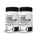 NutraStore Hair Nutrients | Biotin Tablets for hair regrowth support | With Essential Amino Acids, DHT Blockers, Vitamins & Minerals | Support Hair Growth and Strength | Hair Supplement for Men & Women | 30 Tablets | Pack of 2