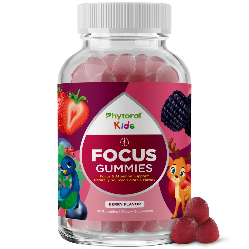 Phytoral Kids Focus Gummies - Brain Support