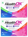 Mankind HealthOK Women Multivitamin 10 Tablets – Strawberry Flavour, Pure Vegetarian, 19+ Essential Vitamins & Minerals with Biotin & Ginseng | Hair Skin Nails, Energy & Bone Health Support x Pack of 2
