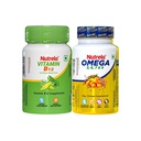 Nutrela Combo Vitamin B12 & Omega 3 Capsule