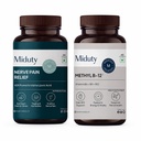 Miduty Nerve Health & Energy Support Bundle | Vitamin B12 Bioactive B-Complex with B6 & B9 + Nerve Support Formula with Alpha Lipoic Acid 200mg & L-Carnitine | Supports Energy, Brain & Nerve Health