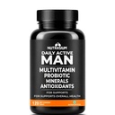 Nutrasium Multivitamin for Men | Daily Multivitamin Tablets with Essential Vitamins & Minerals | Supports Energy, Immunity & Fitness | Vegetarian | 60 Tablets