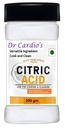 Dr. Cardio Citric Acid Powder – 100% Pure, Food Grade, One Bottle, Pack of 1 (200G)