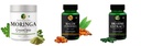 Moringa-oleifera-powder, Haldi-oil-vegetarian-capsules, Brahmi-vegetarian-capsules Combo | Convenient Nutrition & Wellness Routine | Multi-Product Pack
