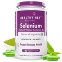 HealthyHey Nutrition Selenium & Natural Vitamin E + Green Tea, Supports Immune Health - 120 Veg Capsules