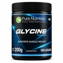 Pure Nutrition Glycine Powder | L Glycine Supplements | Amino Acid Supplement for Muscle Health, Skin, Calmness, Sleep, Relaxation Support & Recovery | Nutraceutical - 200g | Unflavored