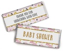 Chocolate Bar Wrapper Labels for Baby Shower Pink, Girl Theme Chocolate Bar Wrapper Labels- Pack of 30 PCS (No Candy)