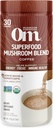 OM MUSHROOM SUPERFOOD Coffee Blend – Organic Arabica with Lion’s Mane, Cordyceps, Reishi, Turkey Tail & Ginkgo – Supports Energy, Focus & Clarity – 6.24 oz Canister (30 Servings)