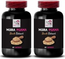 Natural Energy Boost - Muira PUAMA BARK Extract - Lifestyle Support, Botanical Power Source, Plant-Based Strength, Endurance Lift, Energy Rebalance, Daytime Focus 2 Bottles 120 Capsules