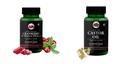 Cranberry-d-mannose-hibiscus-capsules, Castor-oil-vegetarian-capsules Combo | Convenient Nutrition & Wellness Routine | Multi-Product Pack