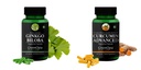 Ginkgo-biloba-vegetarian-capsules, Curcumin-c3-piperine-vegetarian-capsules Combo | Convenient Nutrition & Wellness Routine | Multi-Product Pack