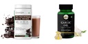 Nutritional-meal-shake-chocolate, Garlic-oil-vegetarian-capsules Combo | Convenient Nutrition & Wellness Routine | Multi-Product Pack