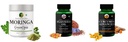 Moringa-oleifera-powder, Flax-seed-oil-vegetarian-capsules, Curcumin-c3-piperine-vegetarian-capsules Combo | Convenient Nutrition & Wellness Routine | Multi-Product Pack