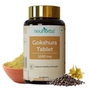 Neuherbs Gokshura 1000mg Tablets for Men - 60 Count | Tribulus Terrestris Herbal Supplement for Energy, Strength & Vitality Support | Ayurvedic Wellness Formula | No Added Preservatives