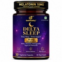 GetHealthy® Delta Sleep™ Sleep Support Supplement | Melatonin 10mg with L-Theanine, Ashwagandha, Tagara, Valerian, Chamomile, Hops, Tulsi & Vegan D3 | Calm Mind, Stress Support & Night Recovery | Lab Tested | 120 Capsules | 120 Day Supply