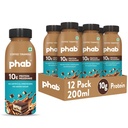 Phab Coffee Tiramisu 10g Protein Milkshake | Under 95 Calories | No added sugar | Gut-friendly | No Preservatives | (12 x 200ml)