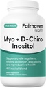 Fairhaven Health Myo-Inositol and D-Chiro Inositol Supplement for Women | 40:1 Ratio | Female Fertility Supplement for Women and Hormone Balance* | Vegan | 240 Myo & D-Chiro Inositol Capsules