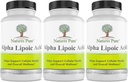 Simply Natures Pure Alpha Lipoic Acid 600mg 360 Veggie Capsules, Non-GMO Thioctic Acid 12 Month Supply