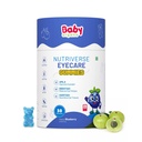 BabyOrgano Eye Care Gummies for Kids 2+ Years | Carrot, Flaxseed, Bilva & Amla | Screen Time Eye Health Support | Gelatin Free Gluten Free | FSSAI Approved | Blueberry Flavour | 30 Gummies