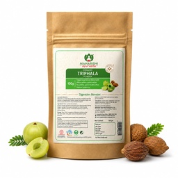 Maharishi Ayurveda Triphala Churna -100 g Pack of 1 | Triphala Powder with Haritaki, Amalaki, Vibhitaki | For Bowel Movement | Relieves Constipation | For Digestion, Gut Health, Gas & Acidity Relief