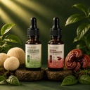 Nuvedo | Lions Mane Mushroom & Reishi Liquid Extract Combo Pack | 2 Pack, 10ml Each | Fruiting Body 1:5 Dual Extract | Herbal Supplement | Focus, Cognitive Support & Sleep | As Seen on Shark Tank