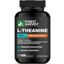 L-Theanine 200 mg with Ashwagandha, Magnesium, Valerian Root Extract, Vitamin B6 & Vitamin C – Supports Calmness, Composure & Restful Routine | 100 Veg Capsules
