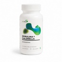 Spirulina + Chlorella Capsules 500mg | Dual Algae Supplement for Daily Wellness | Plant-Based Veg Capsules | Clean & Transparent Ingredients | (30 Capsules)