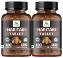 Haritaki Tablet -180 Tablets (Pack of 2) | Known as Harde, Harad, Kadukkai, Himaj tablets | Natural, No Additives and Preservatives