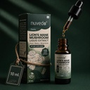 Nuvedo Lions Mane Mushroom Liquid Extract | 10 mL | 1:5 Dual Extract