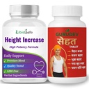 Dual-action Height Increase Capsules with Another Height Gain Tablets - Height Growth Capsule for Men, Advanced Formula with Natural Ingredients for Improved Height Support, Faster and Safer Growth
