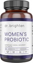 Dr. Brighten Femmes Probiotique - Probiotiques, Prébiotiques avec antioxydants et fibre solaire pour hormones saines, microbiome féminin équilibré, ovaires et santé immunitaire - 60 capsules