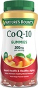 Nature's Bounty CoQ10 Gummies, Supports Heart Health, CoQ10 200mg, Peach Mango Flavor, 60 Count
