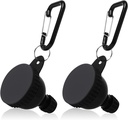 Conteneur de poudre de protéines 2 Pcs, Conteneur de poudre de protéines portable, Entonnoir de poudre de protéines, Entonnoir de bouteille d'eau pour mélanges de poudre, Pré-entraînement / supplément de gym entonnoir porte-clés (50ml)