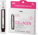 VPLab Ultra Women's Beauty Liquid Collagen - Biotin-Infused Multivitamin Complex with Peptides Type I & III Supplément pour la peau, les cheveux et les ongles - Mélange de boisson pour les femmes emballées avec le groupe de vitamine B,10