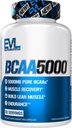 BCAAs Amino Acids Supplement for Men - EVL 2:1:1 5g BCAA Capsules for Post Workout Recovery and Lean Muscle Builder for Men - BCAA5000 Branched Chain Amino Acids Nutritional Supplement - 30 Servings